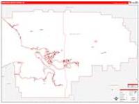 Northwest Arctic Borough (), Ak Carrier Route Wall Map